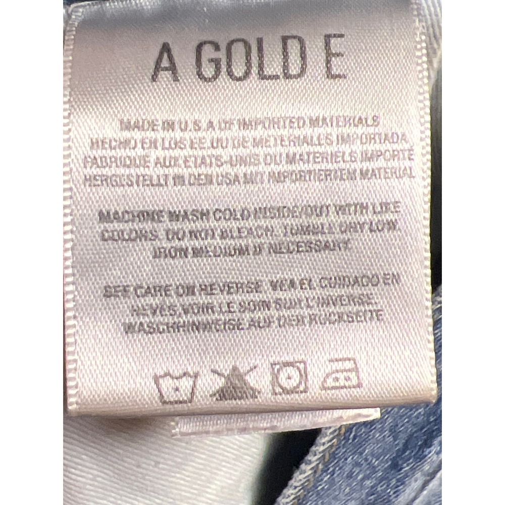 AGOLDE Riley Womens Los Angeles Premium Denim Jeans Distressed Cutoff Raw Hem 27 - Picture 8 of 10